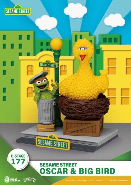 Sesamstraße D-Stage PVC-Statuette Oscar & Big Bird 12 cm