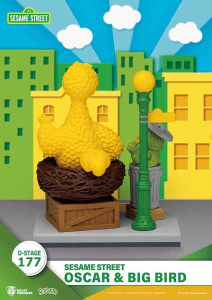 Sesamstraße D-Stage PVC-Statuette Oscar & Big Bird 12 cm
