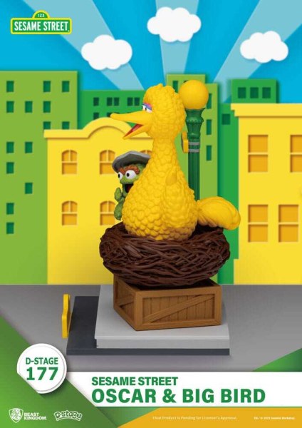 Sesamstraße D-Stage PVC-Statuette Oscar & Big Bird 12 cm