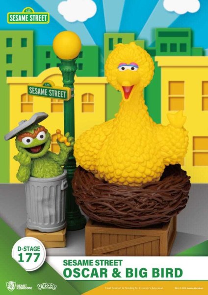 Sesamstraße D-Stage PVC-Statuette Oscar & Big Bird 12 cm