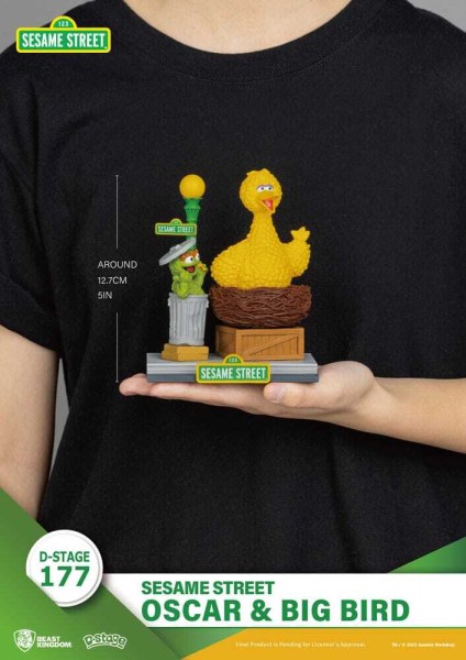 Sesamstraße D-Stage PVC-Statuette Oscar & Big Bird 12 cm