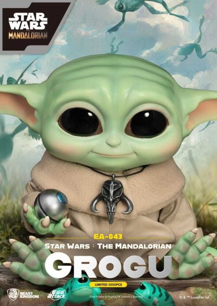 Star Wars: The Mandalorian Egg Attack Grogu-Statue 18 cm