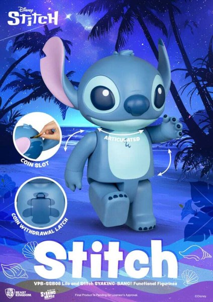 Lilo und Stitch Syaking Bang Stitch Vinyl-Sparschwein 30 cm