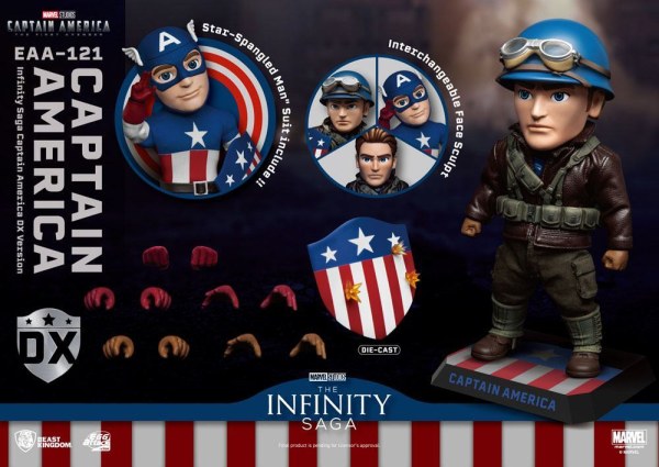 Captain America: The First Avenger Egg Attack Actionfigur Captain America DX Version 17 cm