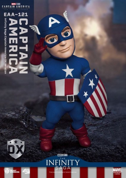 Captain America: The First Avenger Egg Attack Actionfigur Captain America DX Version 17 cm