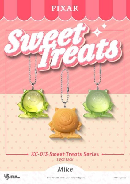 Pixar Sweet Treats Serie 4 cm 3er-Pack schlüsselanhänger
