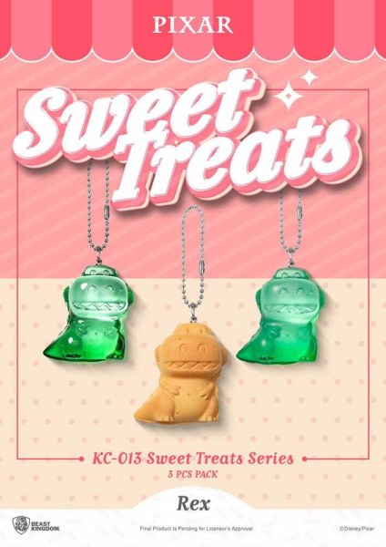 Pixar Sweet Treats Serie 4 cm 3er-Pack schlüsselanhänger