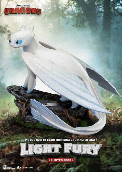 Dragons 3 Master Craft Light Fury Statuette 29 cm