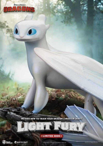 Dragons 3 Master Craft Light Fury Statuette 29 cm