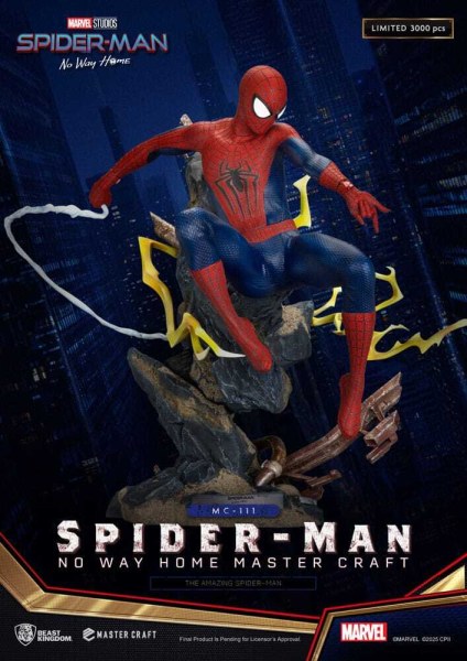Spider-Man: No Way Home-Statuette Master Craft The Amazing Spider-Man 35 cm