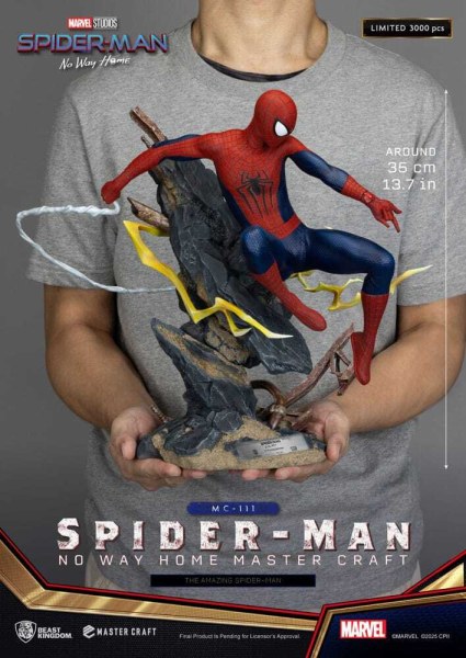 Spider-Man: No Way Home-Statuette Master Craft The Amazing Spider-Man 35 cm