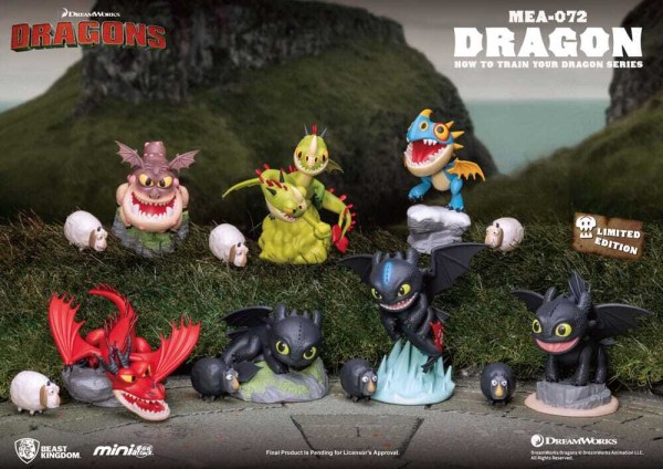 Drachenzähmen leicht gemacht Figurensortiment Mini Egg Attack Blind Box Serie 10 cm
