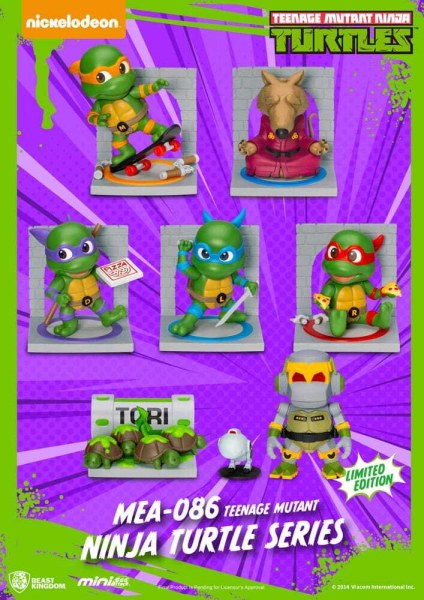 Ninja Turtles Figurensortiment Mini Egg Attack Blind Box Serie 12 cm