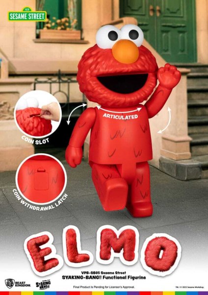 Sesamstraße Siaking Bang Elmo Vinyl-Sparschwein 47 cm