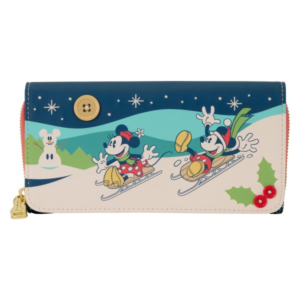 MICKEY UND MINNIE URLAUBS-GELDBÖRSE MIT KLAPPE - DISNEY LOUNGEFLY
