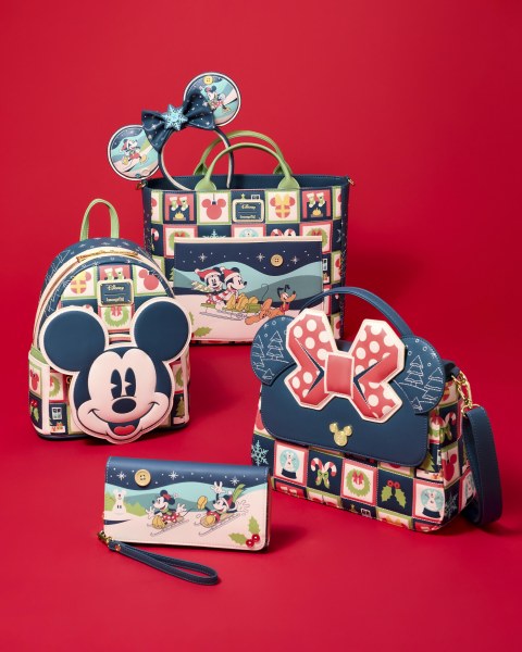 MICKEY UND MINNIE URLAUBS-GELDBÖRSE MIT KLAPPE - DISNEY LOUNGEFLY