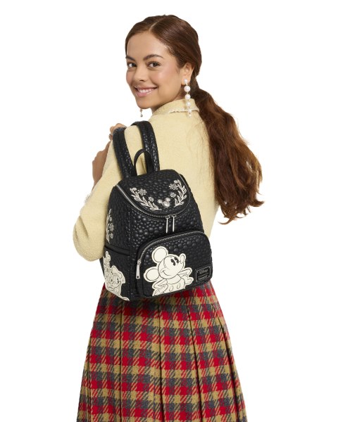 Mickey & Friends Mini-Rucksack mit Künstlerskizze – Disney Loungefly