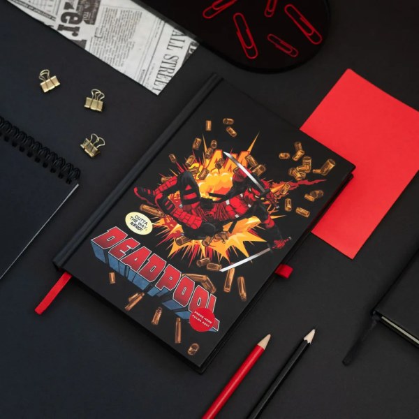 PREMIUM A5 NOTIZBUCH MIT LICHT - MARVEL DEADPOOL