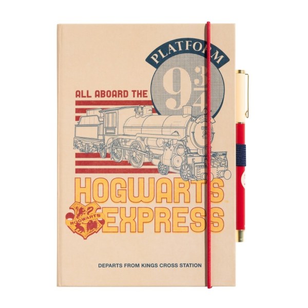 PLATFORM 9 3/4 PREMIUM A5 NOTIZBUCH MIT STIFT - HARRY POTTER