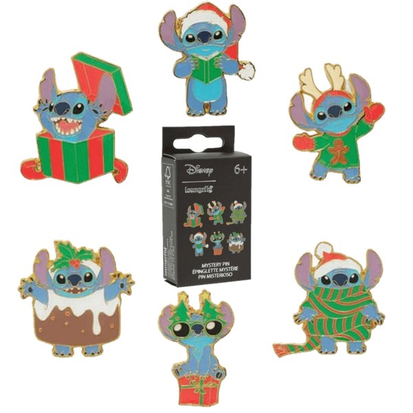 STITCH HOLIDAY MYSTERY BOX PIN - DISNEY LOUNGEFLY