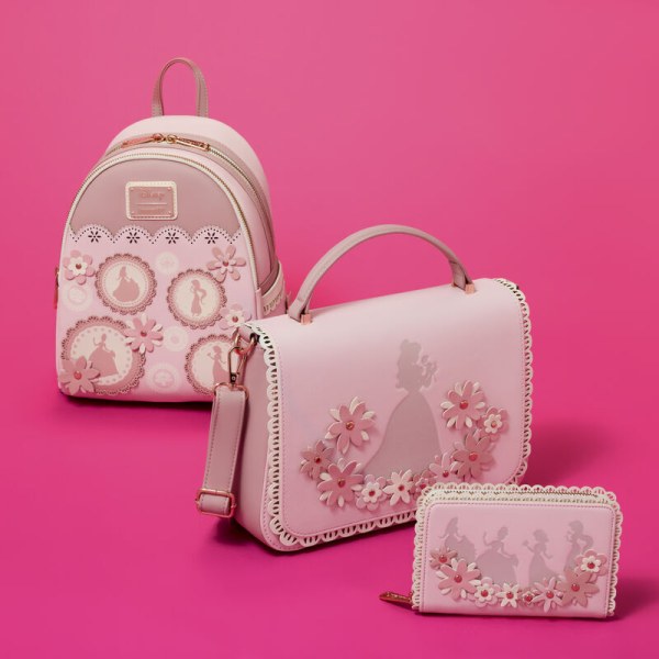 Belle Umhängetasche mit floraler Spitze - Disney Loungefly