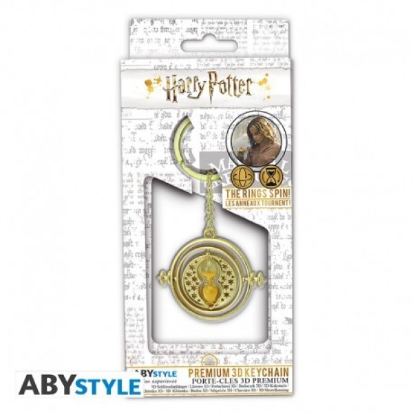 Premium 3D-Zeitumkehrer-Schlüsselanhänger – Harry Potter