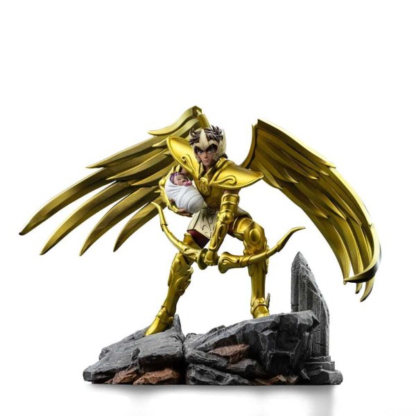 Die Ritter des Tierkreises Statue 1/10 Maßstab Art Scale Schütze Aiolos Statue 21 cm