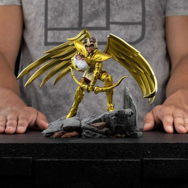 Die Ritter des Tierkreises Statue 1/10 Maßstab Art Scale Schütze Aiolos Statue 21 cm