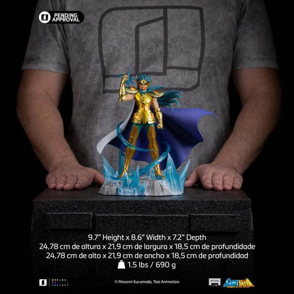 Die Ritter des Tierkreises – Statue im Maßstab 1:10 – Art Scale – Aquarius Camus – 28 cm