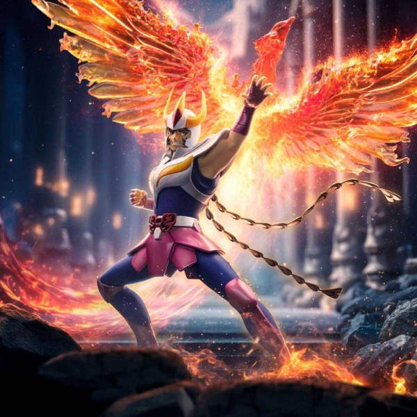 Die Ritter des Tierkreises Statue 1/10 Art Scale Deluxe Phoenix Ikki 41 cm