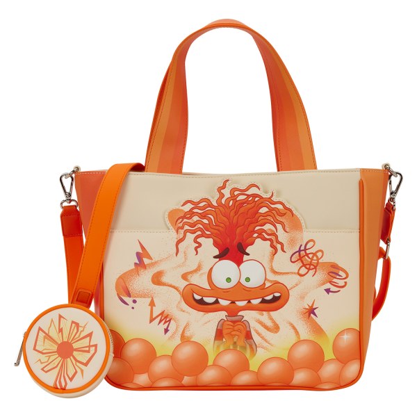 IN INSIDE OUT HERUM 2 ANXIETY TRAGETASCHE MIT MÜNZBEUTEL - DISNEY PIXAR LOUNGEFLY