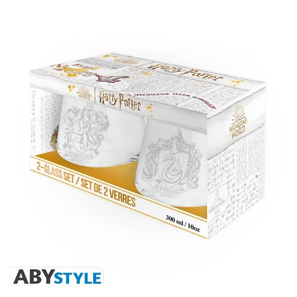 Set mit 2 Gryffindor und Slytherin -Brillen – Harry Potter