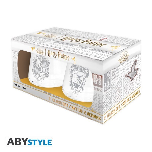Set mit 2 Ravenclaw und Hufflepuff Brillen – Harry Potter