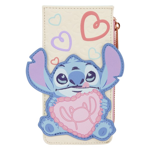 STITCH & ENGEL BE MINE GROSSER KARTENHALTER - DISNEY LOUNGEFLY