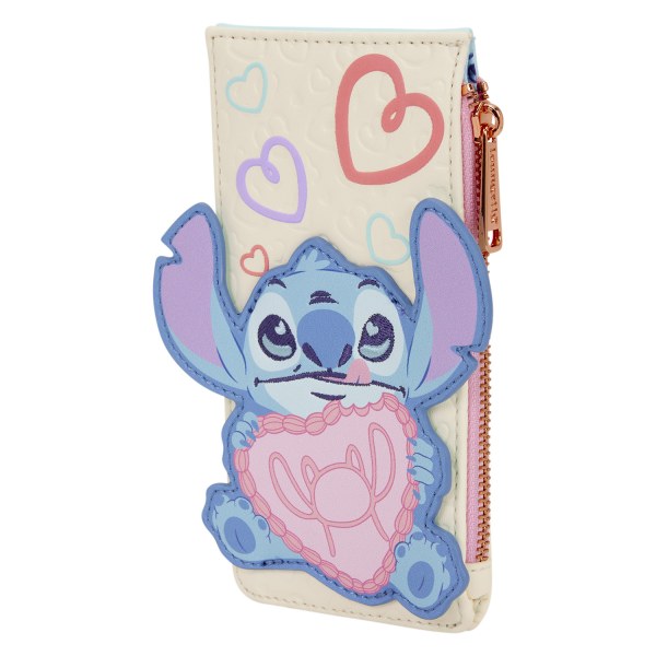 STITCH & ENGEL BE MINE GROSSER KARTENHALTER - DISNEY LOUNGEFLY