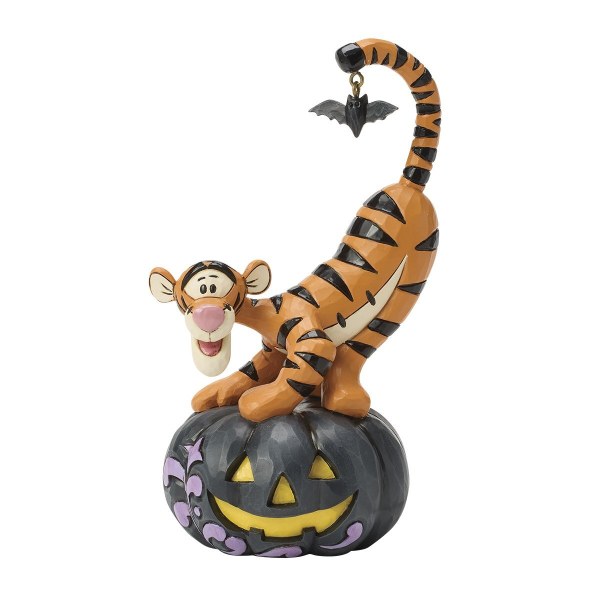 TIGGER AUF JACK-O-LANTERN MIT FLEDERMAUS - DISNEY TRADITIONS