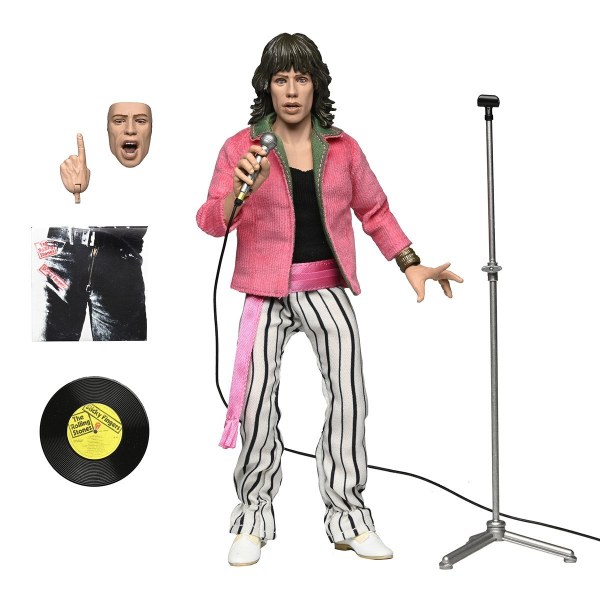 THE ROLLING STONES - 20 cm große Actionfigur in Kleidung – MICK JAGGER (1975) Figur
