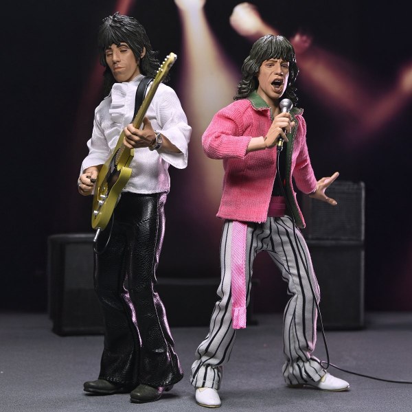 THE ROLLING STONES - 20 cm große Actionfigur in Kleidung – MICK JAGGER (1975) Figur