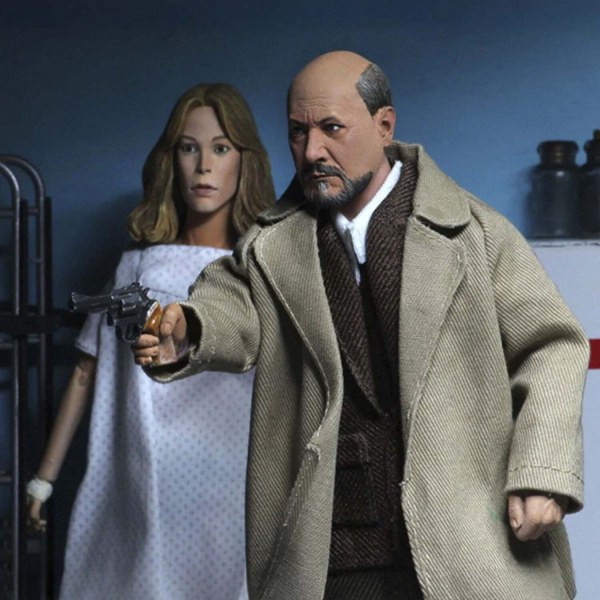 HALLOWEEN 2 (1981) 20 cm große Actionfiguren in Kleidung, Doppelpack – Dr. Loomis und Laurie Strode