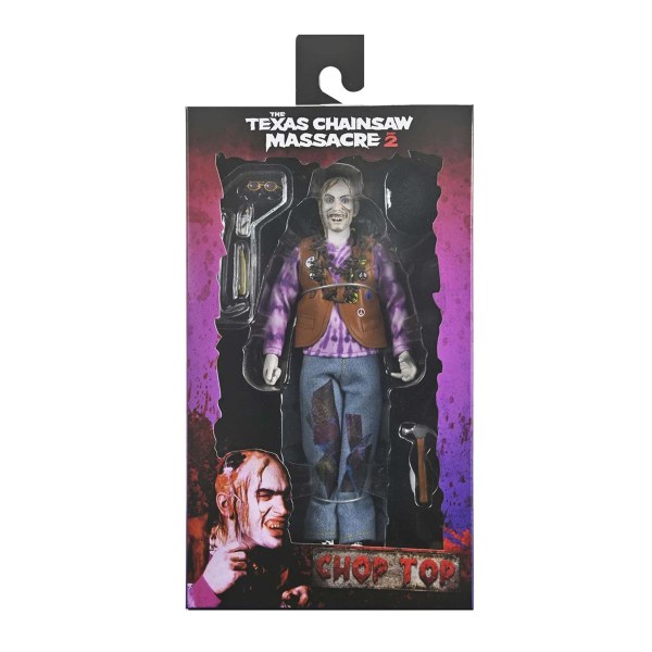 TEXAS CHAINSAW MASSACRE 2 - 8” BEKLEIDTE FIGUR - CHOP TOP