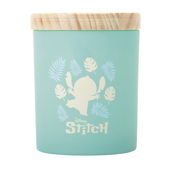 Stitch Holzkerze mit Palmenblatt und malaiischem Apfel – Disney Lilo & Stitch