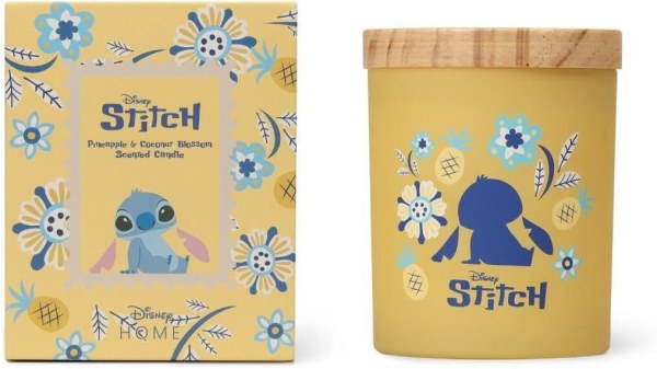 Stitch Holzkerze Ananas & Kokosblüte - Disney Lilo & Stitch
