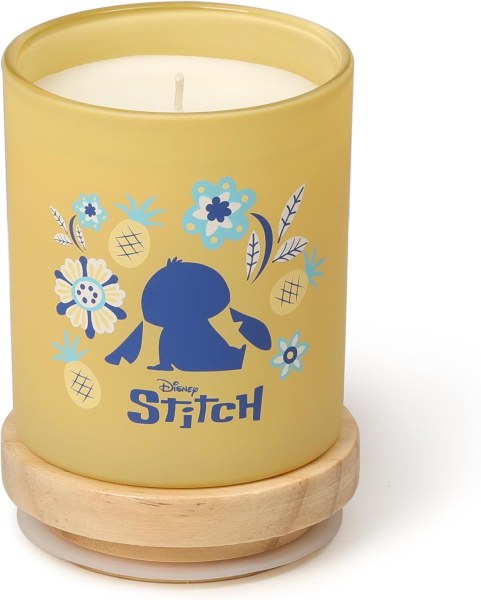 Stitch Holzkerze Ananas & Kokosblüte - Disney Lilo & Stitch