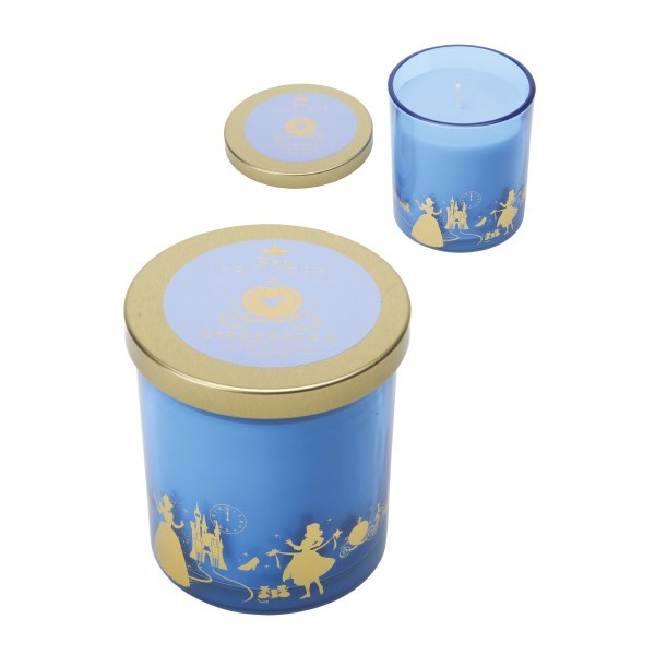 Disney Aschenputtel Glaskerze mit Deckel, Gardenie & Kürbis