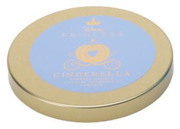 Disney Aschenputtel Glaskerze mit Deckel, Gardenie & Kürbis
