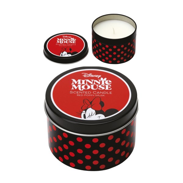 Minnie-Metallkerze, roter Mohnduft, Moschus – Disney Mickey & Freunde