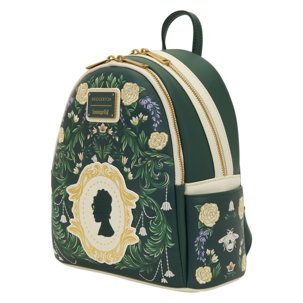 Bridgerton Silhouette Mini-Rucksack mit Blumenmuster – Loungefly Netflix Bridgerton
