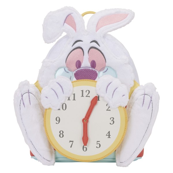 Mini-Rucksack mit weißem Kaninchen – LOUNGEFLY Disney ALICE IM WUNDERLAND