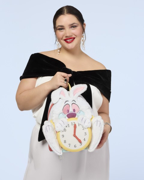 Mini-Rucksack mit weißem Kaninchen – LOUNGEFLY Disney ALICE IM WUNDERLAND