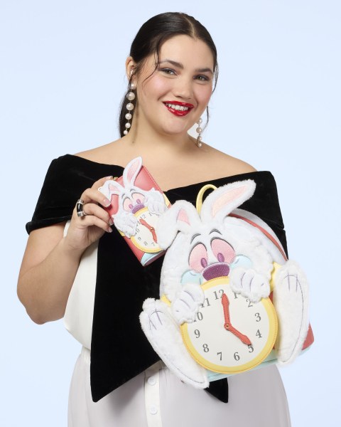 Mini-Rucksack mit weißem Kaninchen – LOUNGEFLY Disney ALICE IM WUNDERLAND
